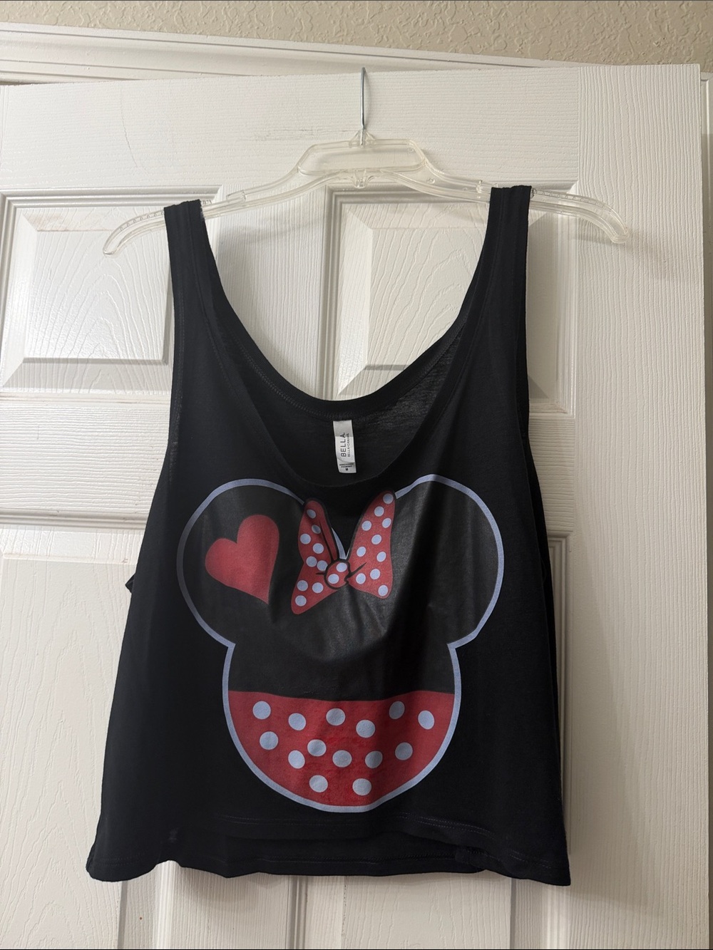 Bella Canvas Black Scoop Neck Tank Top with Graphic Detail